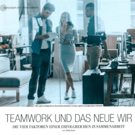Teamwork und das neue WIR_kmu Rundschau 12_2019 von Ulrike Stahl Organisationsentwicklung für agile Teams und Unternehmen